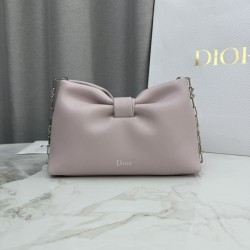 Best Replica Dior Bow Small/Medium Shoulder Bag in Gold Finish in Rose Knockoff