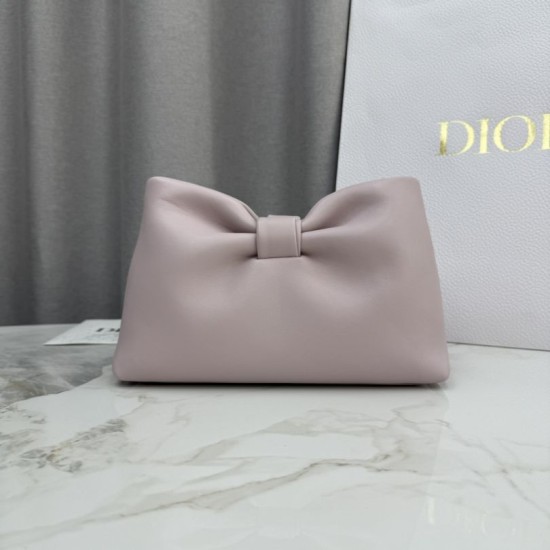 Best Replica Dior Bow Small/Medium Shoulder Bag in Gold Finish in Rose Knockoff
