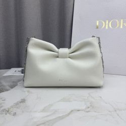 Best Replica Dior Bow Small/Medium Shoulder Bag with Gold Finish in Beige Knockoff