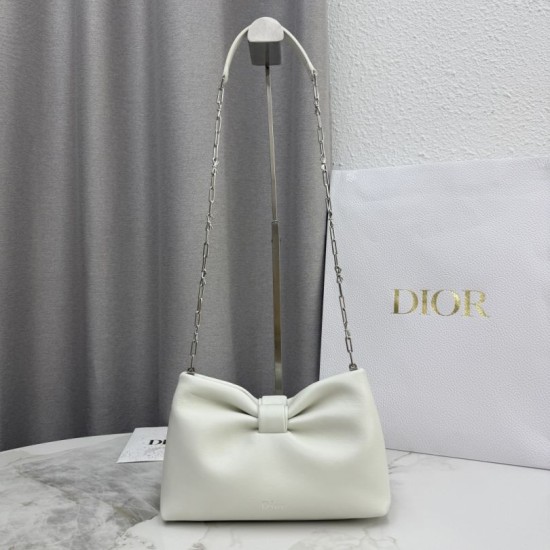 Best Replica Dior Bow Small/Medium Shoulder Bag with Gold Finish in Beige Knockoff