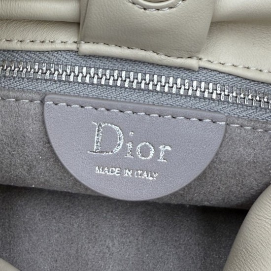 Best Replica Dior Bow Small/Medium Shoulder Bag in Light Beige Stainless Steel Knockoff