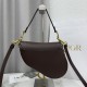 Best Replica Dior Saddle Bag in Brown Grained Calfskin Knockoff