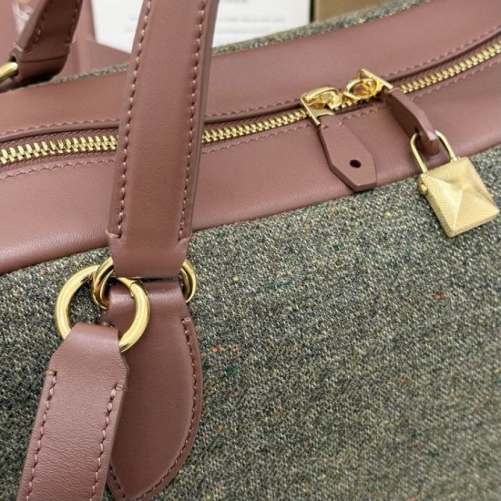 Best Replica Loro Piana Needle Bag in Caramel Sage Knockoff