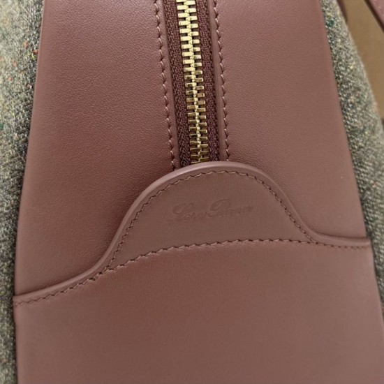 Best Replica Loro Piana Needle Bag in Caramel Sage Knockoff