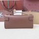 Best Replica Loro Piana Extra Clutch Bag L29 in Caramel Sage Knockoff