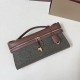 Best Replica Loro Piana Extra Clutch Bag L29 in Caramel Sage Knockoff