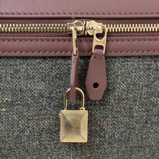 Best Replica Loro Piana Extra Clutch Bag L29 in Caramel Sage Knockoff