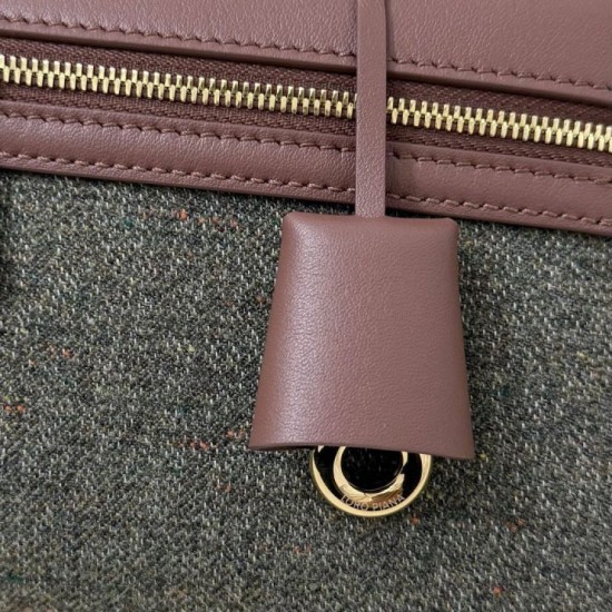 Best Replica Loro Piana Extra Clutch Bag L29 in Caramel Sage Knockoff