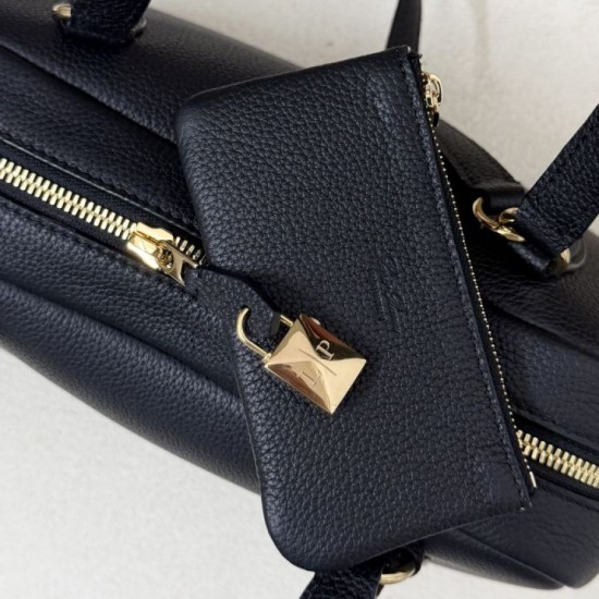 Best Replica Loro Piana Needle Bag Small/Medium Black Knockoff