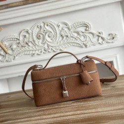 Best Replica Loro Piana Extra Bag 23 Top Handle Crossbody Bag Brown Knockoff