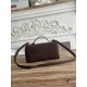 Best Replica Loro Piana Extra Bag 23 Top Handle Crossbody Bag Dark Brown Knockoff