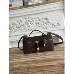 Best Replica Loro Piana Extra Bag 23 Top Handle Crossbody Bag Dark Brown Knockoff