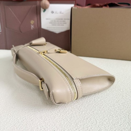Best Replica Loro Piana Extra Clutch Bag L29 Apricot Knockoff