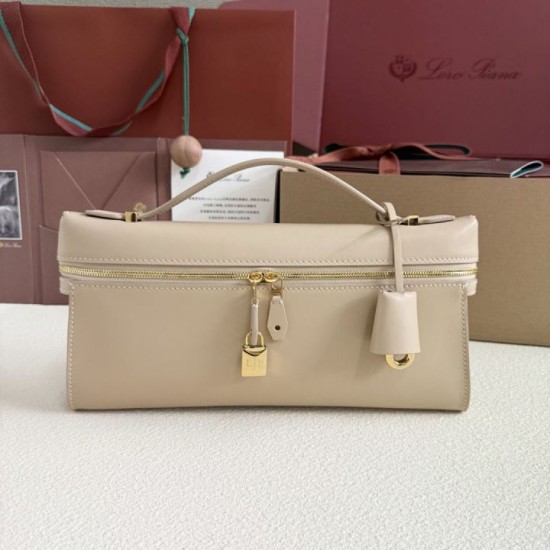 Best Replica Loro Piana Extra Clutch Bag L29 Apricot Knockoff