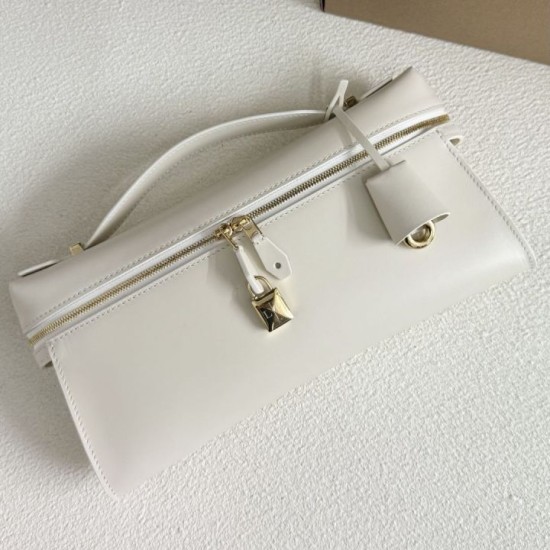Best Replica Loro Piana Extra Clutch Bag L29 White Knockoff