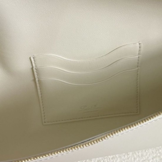 Best Replica Loro Piana Extra Clutch Bag L29 White Knockoff