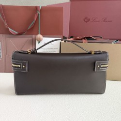 Best Replica Loro Piana Extra Clutch Bag L29 Coffee Knockoff