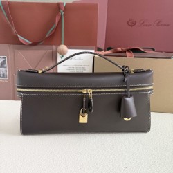 Best Replica Loro Piana Extra Clutch Bag L29 Coffee Knockoff