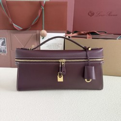 Best Replica Loro Piana Extra Clutch Bag L29 Burgundy Knockoff