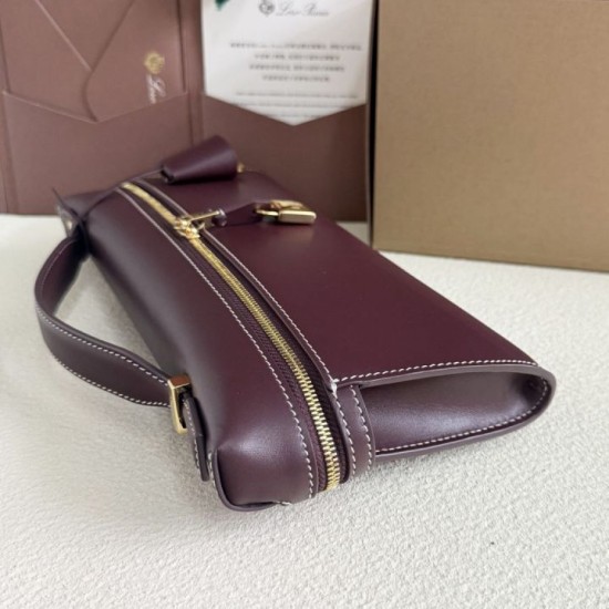 Best Replica Loro Piana Extra Clutch Bag L29 Burgundy Knockoff