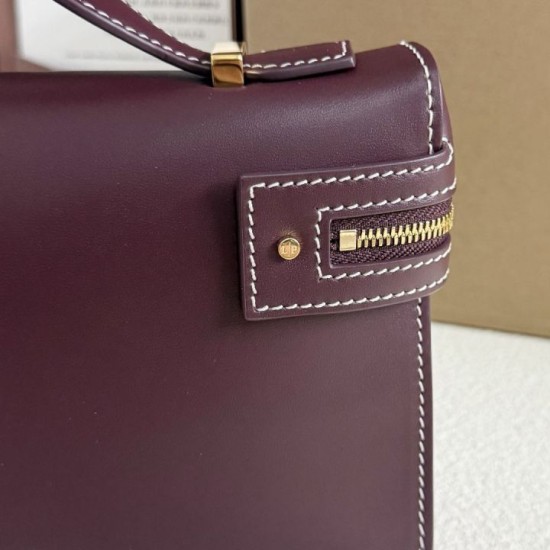 Best Replica Loro Piana Extra Clutch Bag L29 Burgundy Knockoff