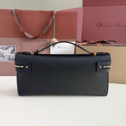 Best Replica Loro Piana Extra Clutch Bag L29 Black Knockoff