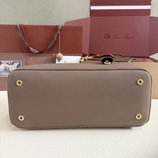 Best Replica Loro Piana Needle Bag Small/Medium Rock Grey Knockoff