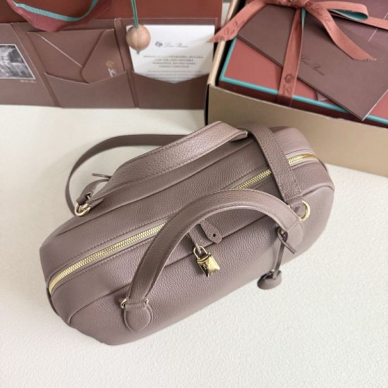 Best Replica Loro Piana Needle Bag Small/Medium Rock Grey Knockoff