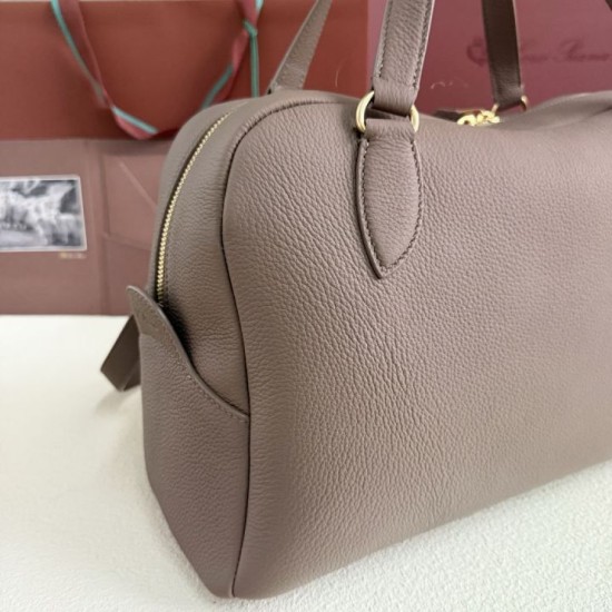 Best Replica Loro Piana Needle Bag Small/Medium Rock Grey Knockoff