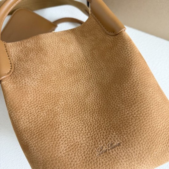 Best Replica Loro Piana Bale Bucket Bag Small/Medium Brown Knockoff