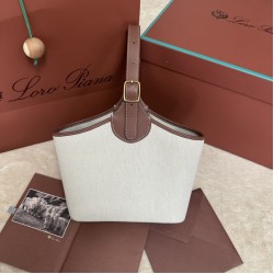 Best Replica Loro Piana Bobbin Basket Bag Brown Knockoff