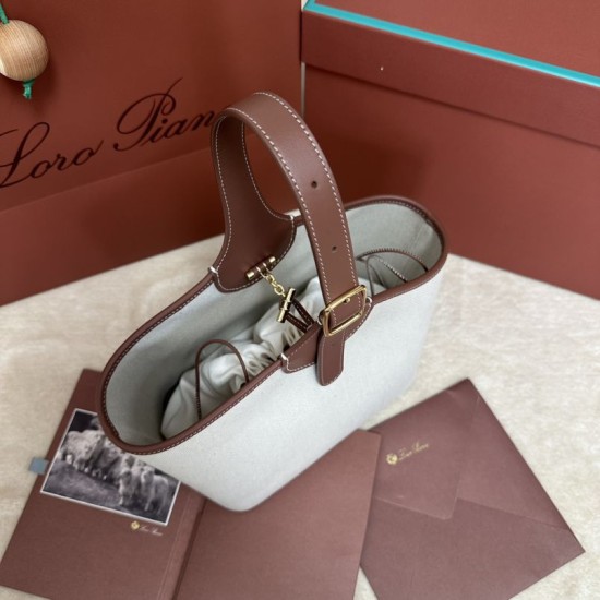 Best Replica Loro Piana Bobbin Basket Bag Brown Knockoff