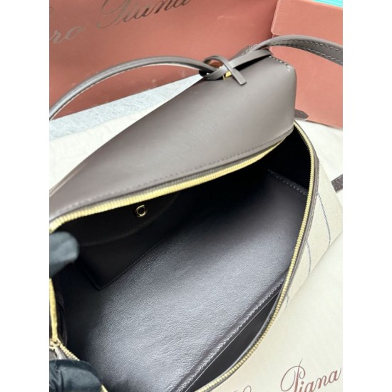 Best Replica Loro Piana Extra Bag L27 Striped Fabric Blue Knockoff