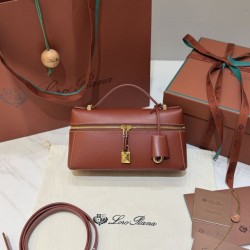 Best Replica Loro Piana Bale Extra 23 Bag Solid Red Knockoff