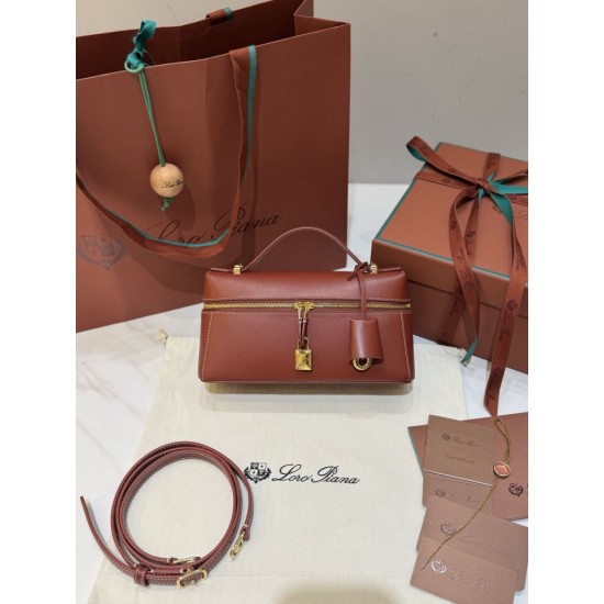 AAAAA Fake Loro Piana Bale Extra 23 Bag Solid Red Dupe Best Replica Loro Piana Bale Extra 23 Bag Solid Red Knockoff