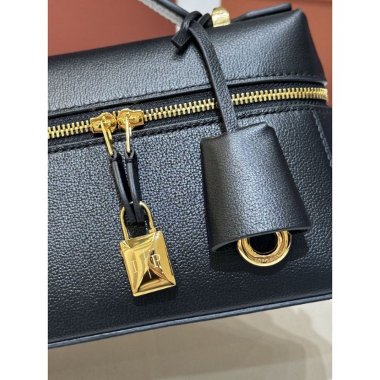 Best Replica Loro Piana Bale Extra 23 Bag Solid Black Knockoff