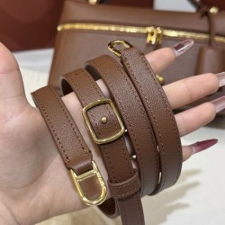 Best Replica Loro Piana Bale Extra 23 Bag Solid Brown Knockoff