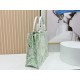 Best Replica Dior Book Tote Bag Small/Medium/Large with Shoulder Strap Multicolored Toile de Jouy Embroidery Green Knockoff