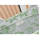Best Replica Dior Book Tote Bag Small/Medium/Large with Shoulder Strap Multicolored Toile de Jouy Embroidery Green Knockoff