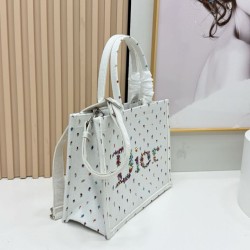 Best Replica Dior Dioramour Bag Small/Medium/Large Dior Book Tote with Shoulder Strap White Knockoff