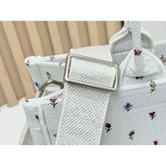 Best Replica Dior Dioramour Bag Small/Medium/Large Dior Book Tote with Shoulder Strap White Knockoff