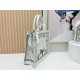 Best Replica Dioramour Bag Dior Book Tote with Shoulder Strap Multicolored Revolution Flowers White Embroidery Knockoff