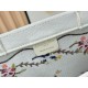 Best Replica Dioramour Bag Dior Book Tote with Shoulder Strap Multicolored Revolution Flowers White Embroidery Knockoff