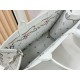 Best Replica Dioramour Bag Dior Book Tote with Shoulder Strap Multicolored Revolution Flowers White Embroidery Knockoff