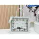 Best Replica Dioramour Bag Dior Book Tote with Shoulder Strap Multicolored Revolution Flowers White Embroidery Knockoff
