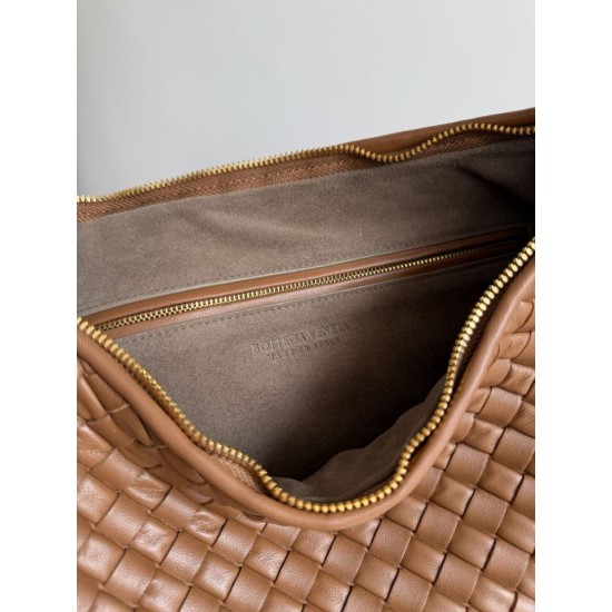 Best Replica Bottega Veneta Small/Large Braided Hobo Shoulder Bag Brown Knockoff