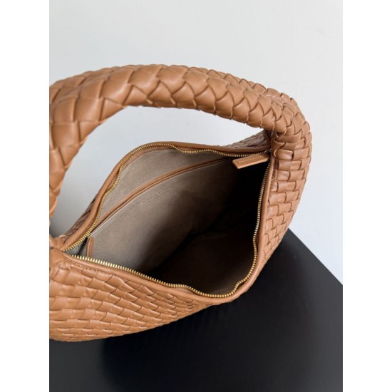 Best Replica Bottega Veneta Small/Large Braided Hobo Shoulder Bag Brown Knockoff