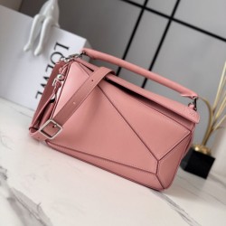 Best Replica Loewe Mini Featherlight Puzzle Bag Powder Knockoff