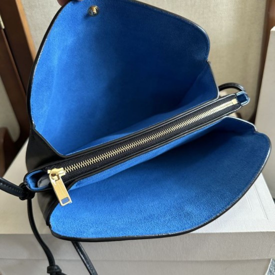 Best Replica Celine Trio Flap Bag Soft Lambskin Black Knockoff