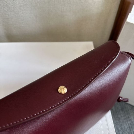 Best Replica Celine Trio Flap Bag Soft Lambskin Burgundy Knockoff
